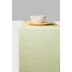   Elegance pearl green dombornyomott papír asztali futó 33x600cm