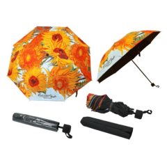   Összecsukható esernyő 100cm, összezárva 24cm, Van Gogh: Napraforgók