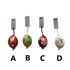 Húsvéti dekor függődísz tojások, több színben 6x4cm