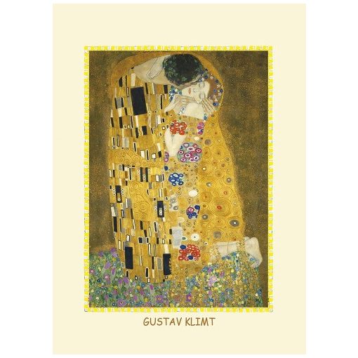 Reprodukció 15x21cm, Klimt: The Kiss