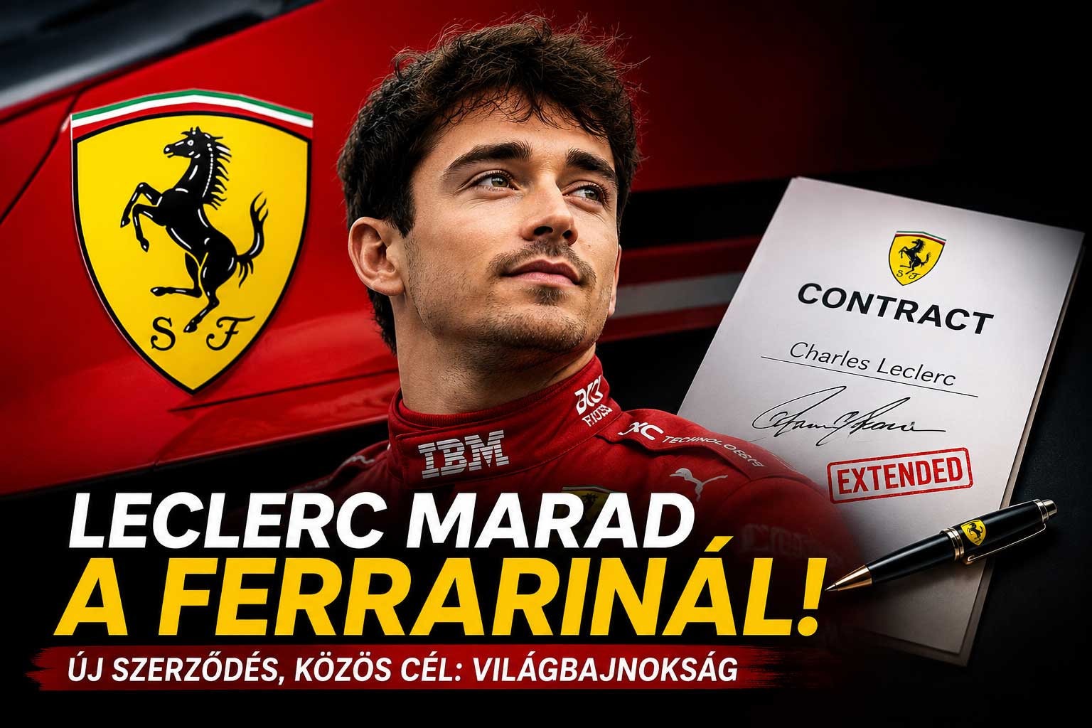 Minden, amit Charles Leclerc új Ferrari-szerződéséről tudni lehet