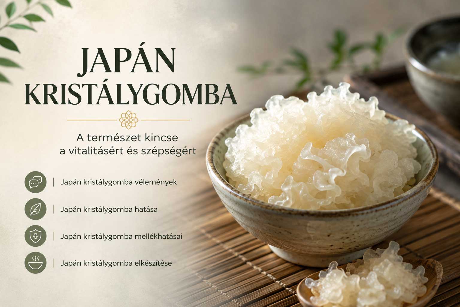 Japán kristálygomba – A fermentált ital, amely újra meghódítja az egészségtudatos konyhákat