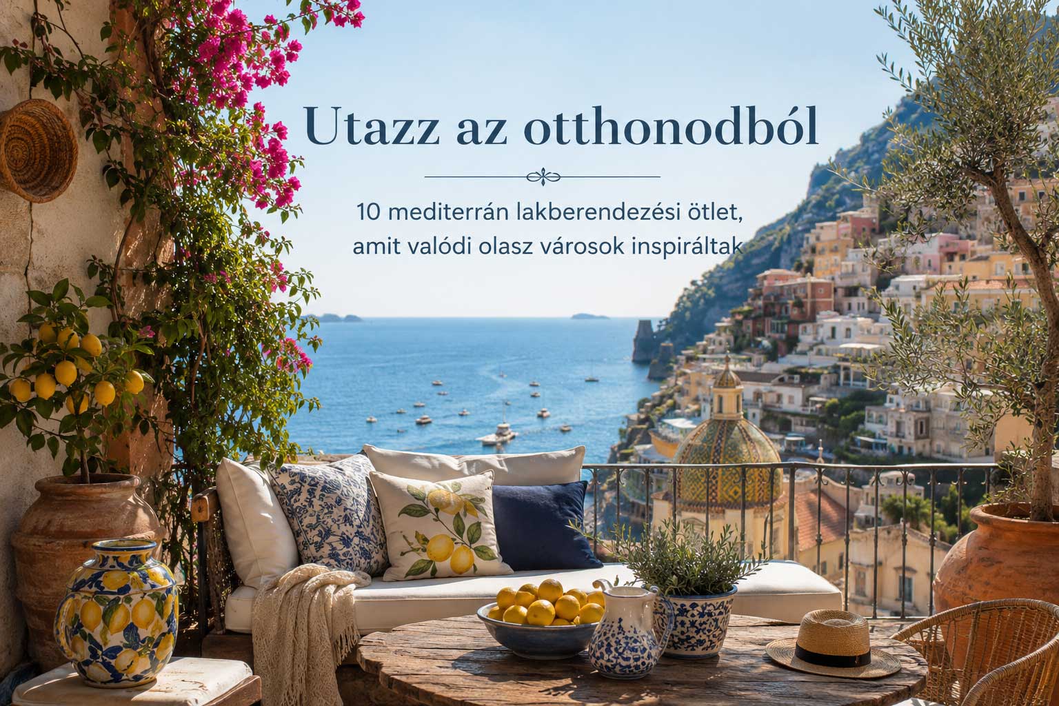 Utazz az otthonodból – 10 mediterrán lakberendezési ötlet, amit valódi olasz városok inspiráltak